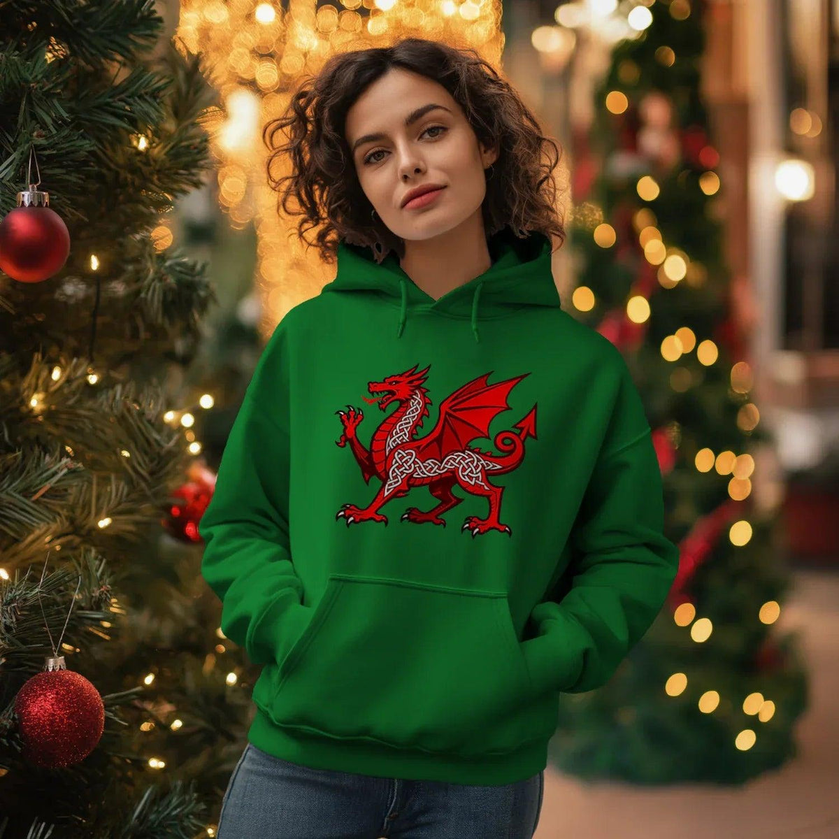 Welsh Dragon Heritage Crest Hoodie – Edition 02 - Celtic Wolfwear