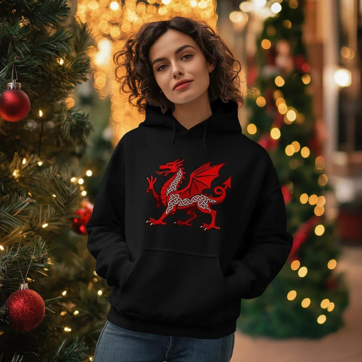 Welsh Dragon Heritage Crest Hoodie – Edition 02 - Celtic Wolfwear
