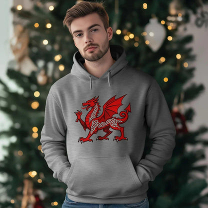Welsh Dragon Heritage Crest Hoodie – Edition 02 - Celtic Wolfwear