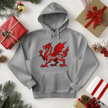 Welsh Dragon Heritage Crest Hoodie – Edition 02 - Celtic Wolfwear