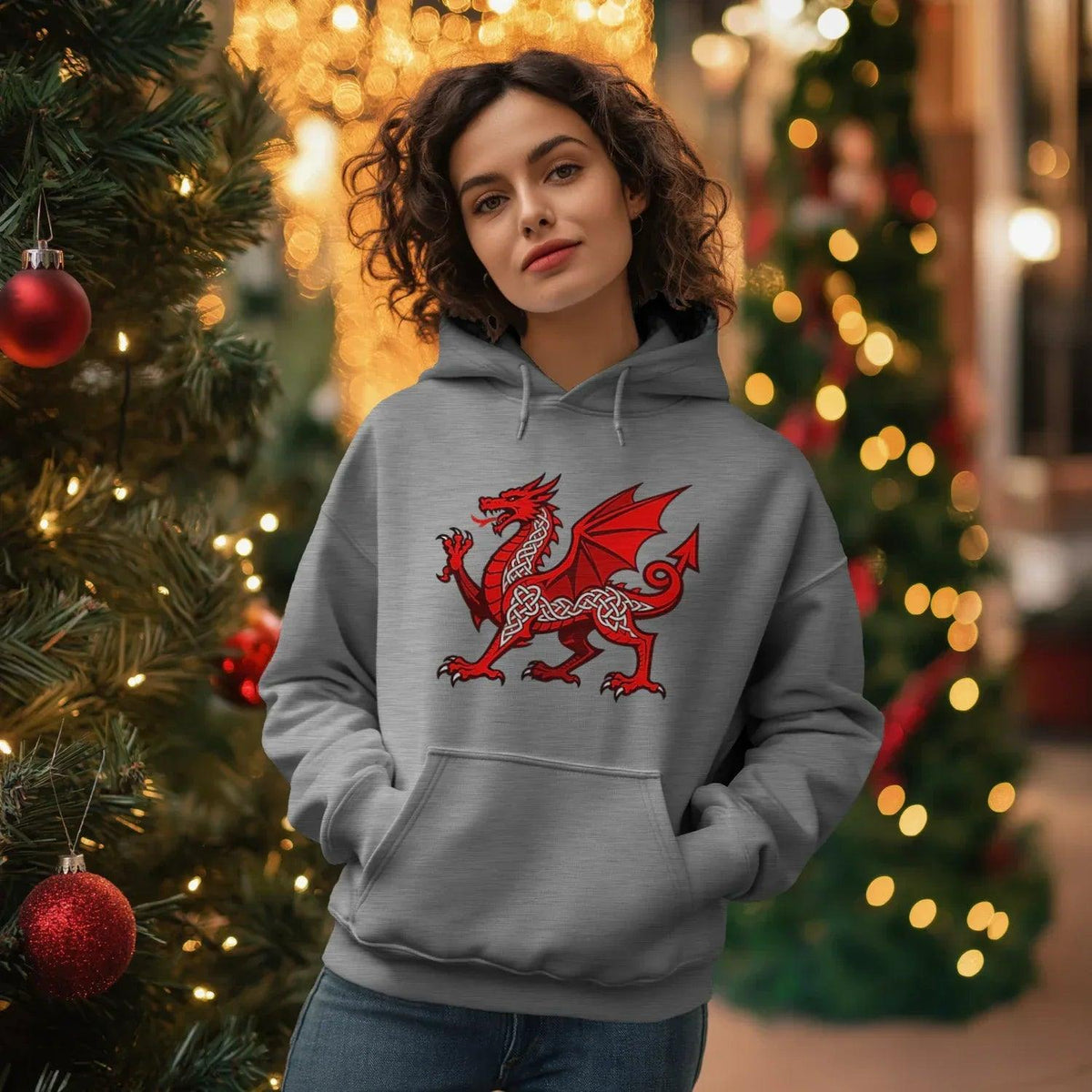 Welsh Dragon Heritage Crest Hoodie – Edition 02 - Celtic Wolfwear