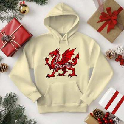 Welsh Dragon Heritage Crest Hoodie – Edition 02 - Celtic Wolfwear