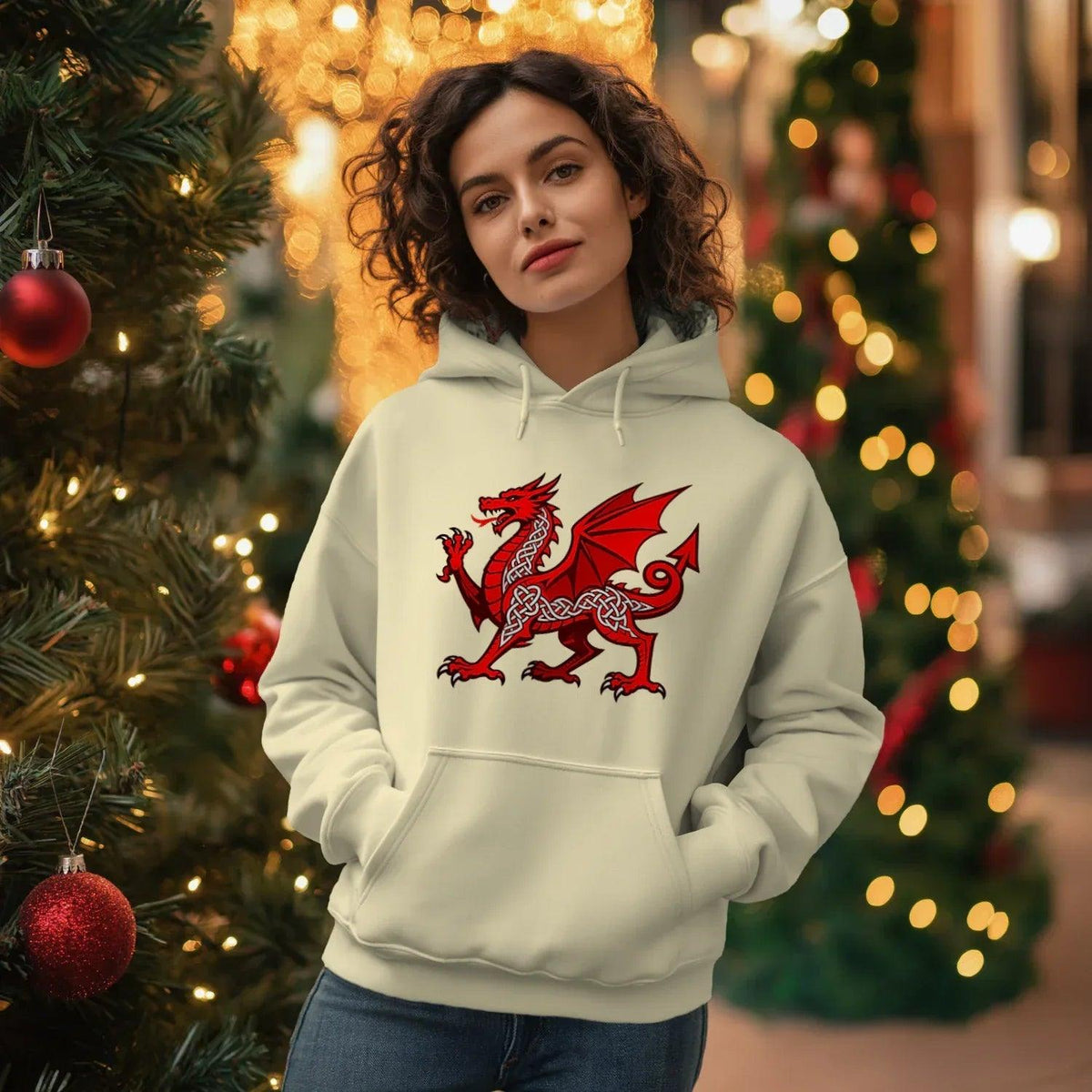 Welsh Dragon Heritage Crest Hoodie – Edition 02 - Celtic Wolfwear