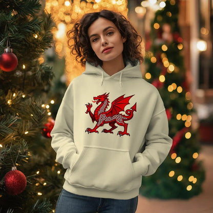 Welsh Dragon Heritage Crest Hoodie – Edition 02 - Celtic Wolfwear