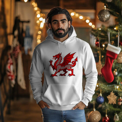Welsh Dragon Heritage Crest Hoodie – Edition 02 - Celtic Wolfwear