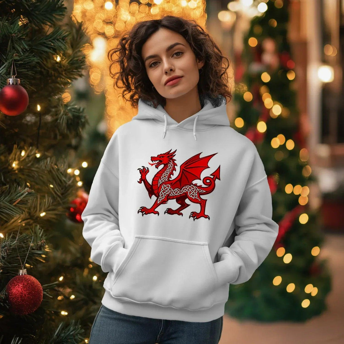 Welsh Dragon Heritage Crest Hoodie – Edition 02 - Celtic Wolfwear