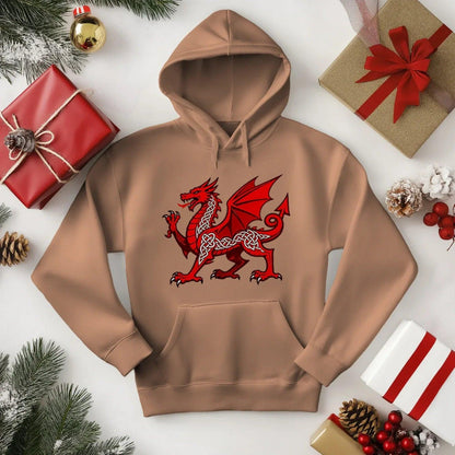 Welsh Dragon Heritage Crest Hoodie – Edition 02 - Celtic Wolfwear