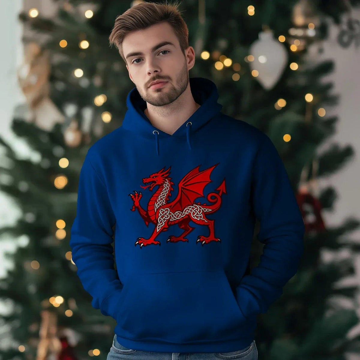 Welsh Dragon Heritage Crest Hoodie – Edition 02 - Celtic Wolfwear