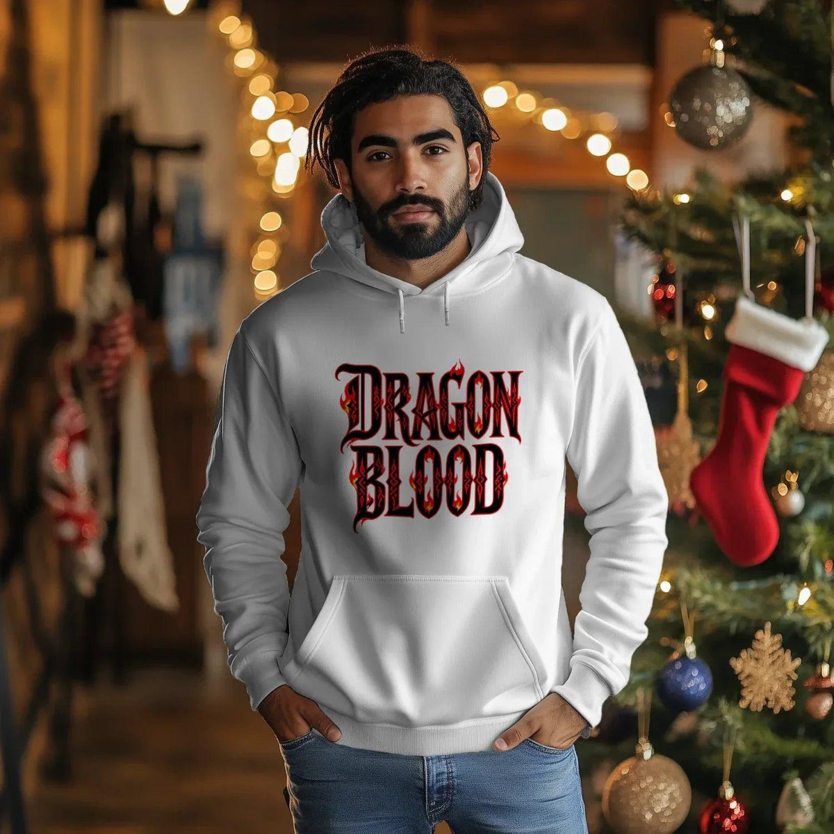 Welsh Dragon Hoodie - Blood UK Premium Unisex Streetwear - Celtic Wolfwear