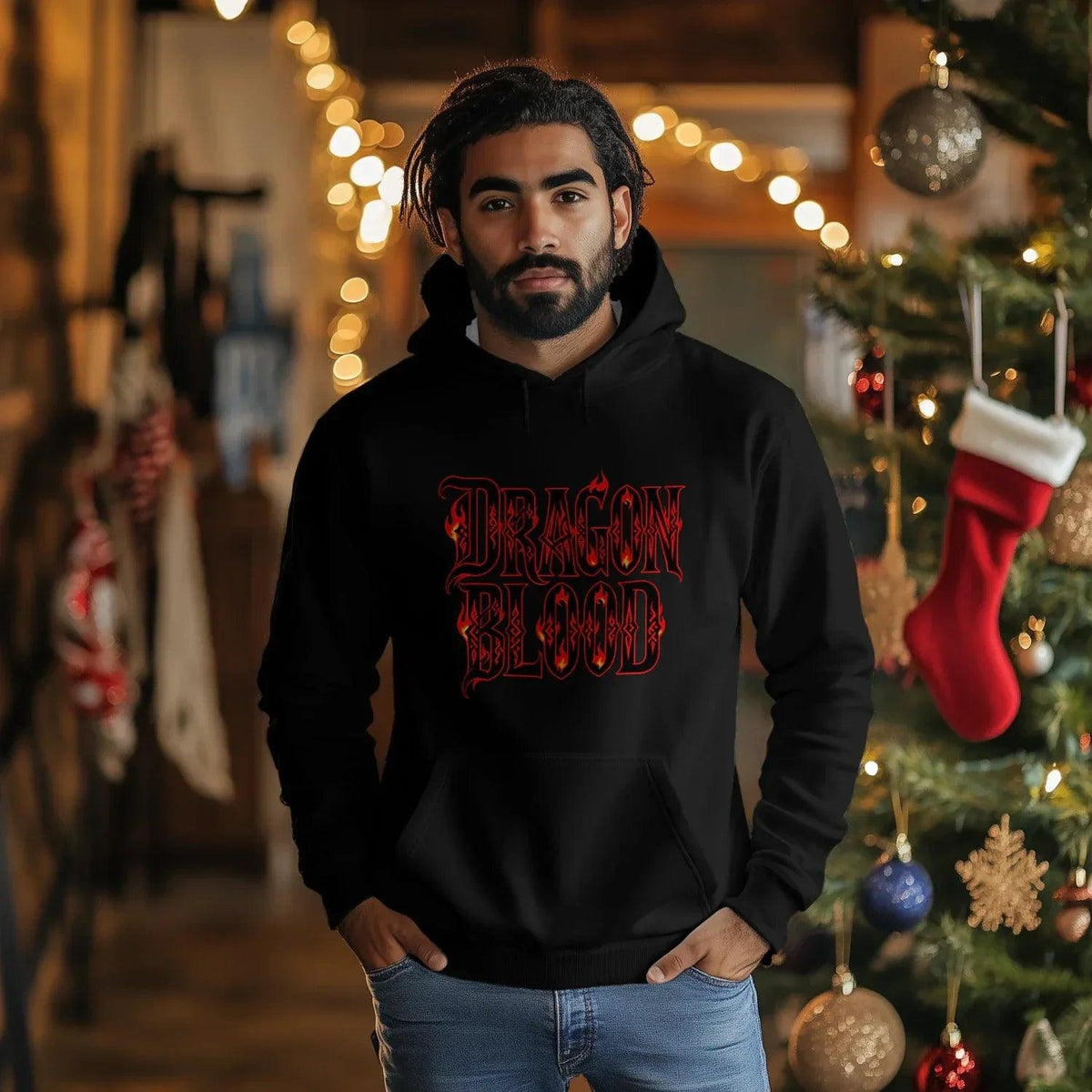 Welsh Dragon Hoodie - Blood UK Premium Unisex Streetwear - Celtic Wolfwear