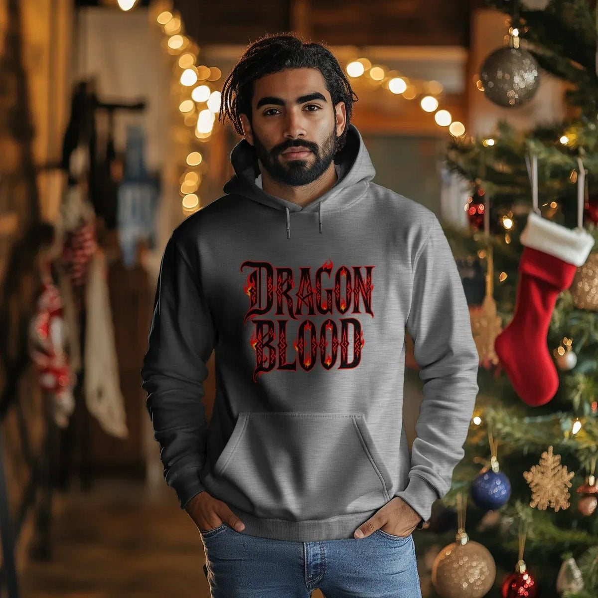 Welsh Dragon Hoodie - Blood UK Premium Unisex Streetwear - Celtic Wolfwear