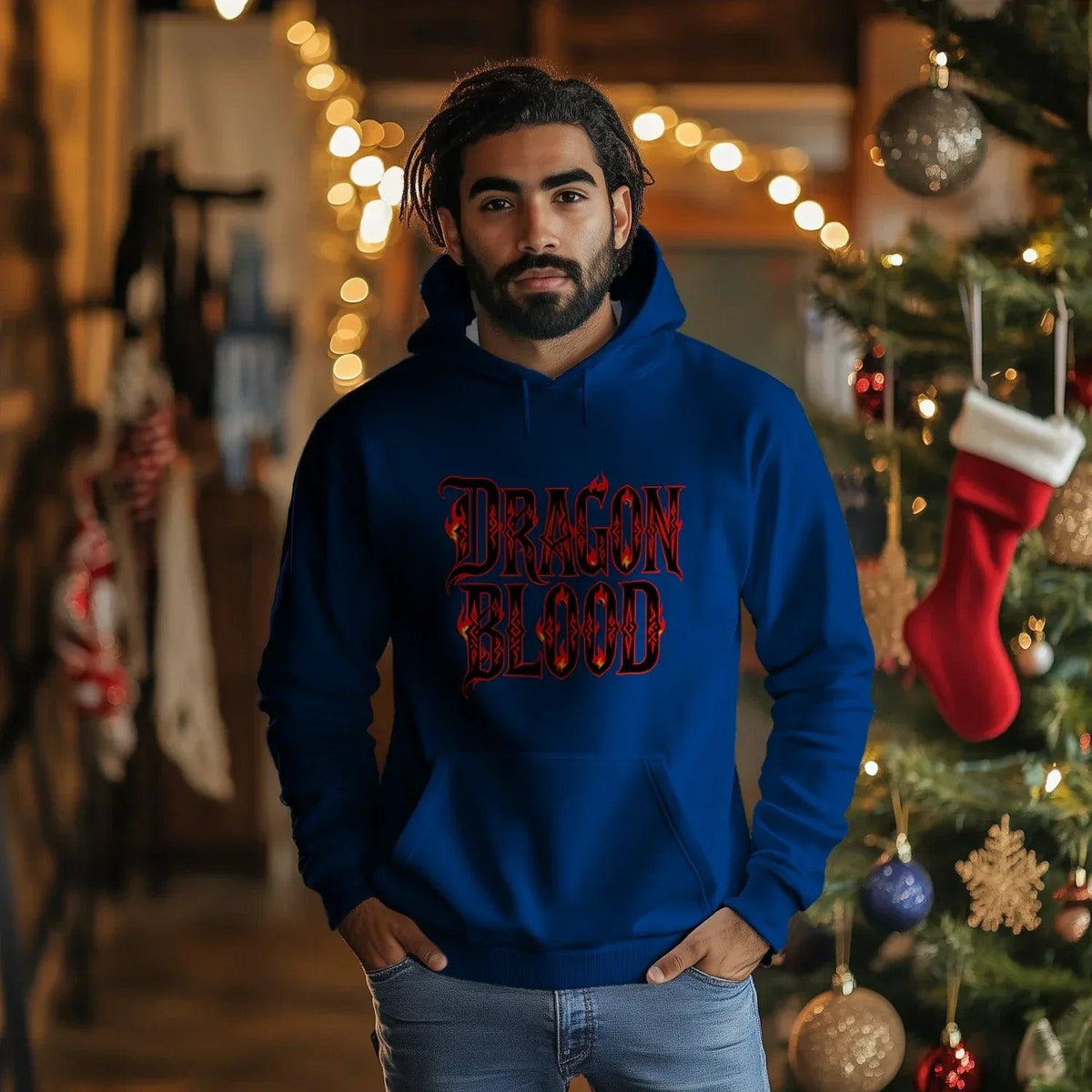 Welsh Dragon Hoodie - Blood UK Premium Unisex Streetwear - Celtic Wolfwear