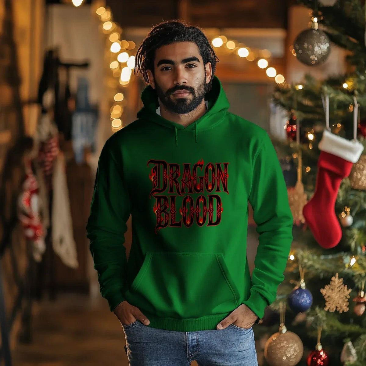 Welsh Dragon Hoodie - Blood UK Premium Unisex Streetwear - Celtic Wolfwear