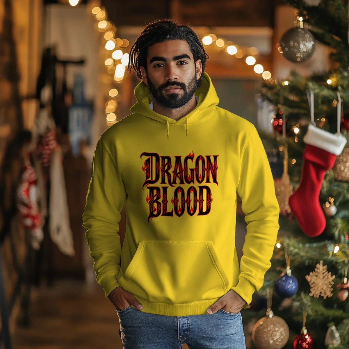 Welsh Dragon Hoodie - Blood UK Premium Unisex Streetwear - Celtic Wolfwear