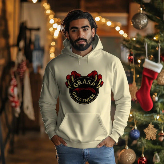 Welsh Dragon Hoodie - Grasp Greatness Unisex Streetwear - Celtic Wolfwear