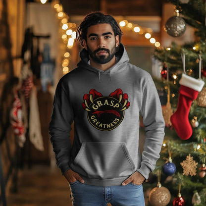 Welsh Dragon Hoodie - Grasp Greatness Unisex Streetwear - Celtic Wolfwear