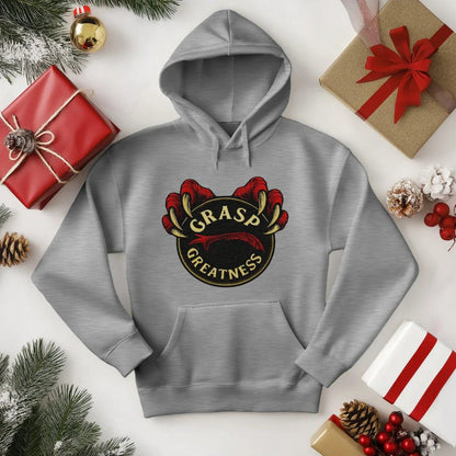 Welsh Dragon Hoodie - Grasp Greatness Unisex Streetwear - Celtic Wolfwear