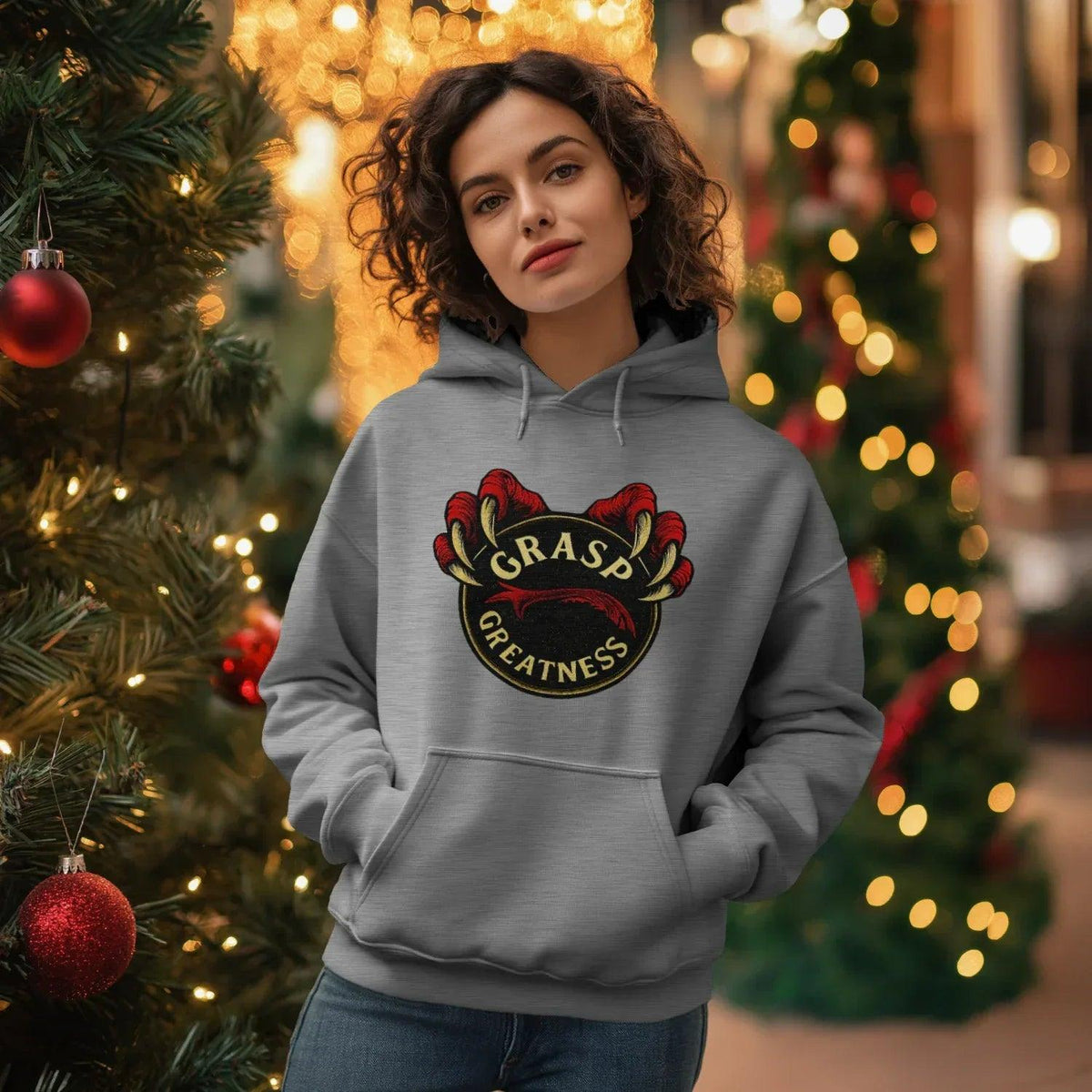 Welsh Dragon Hoodie - Grasp Greatness Unisex Streetwear - Celtic Wolfwear