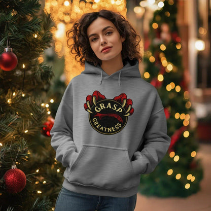 Welsh Dragon Hoodie - Grasp Greatness Unisex Streetwear - Celtic Wolfwear