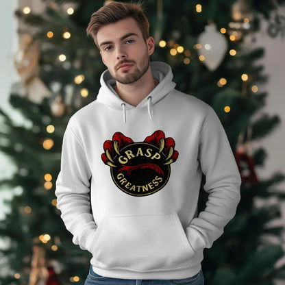 Welsh Dragon Hoodie - Grasp Greatness Unisex Streetwear - Celtic Wolfwear