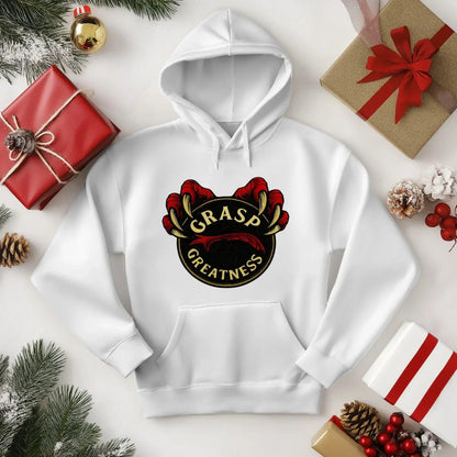 Welsh Dragon Hoodie - Grasp Greatness Unisex Streetwear - Celtic Wolfwear