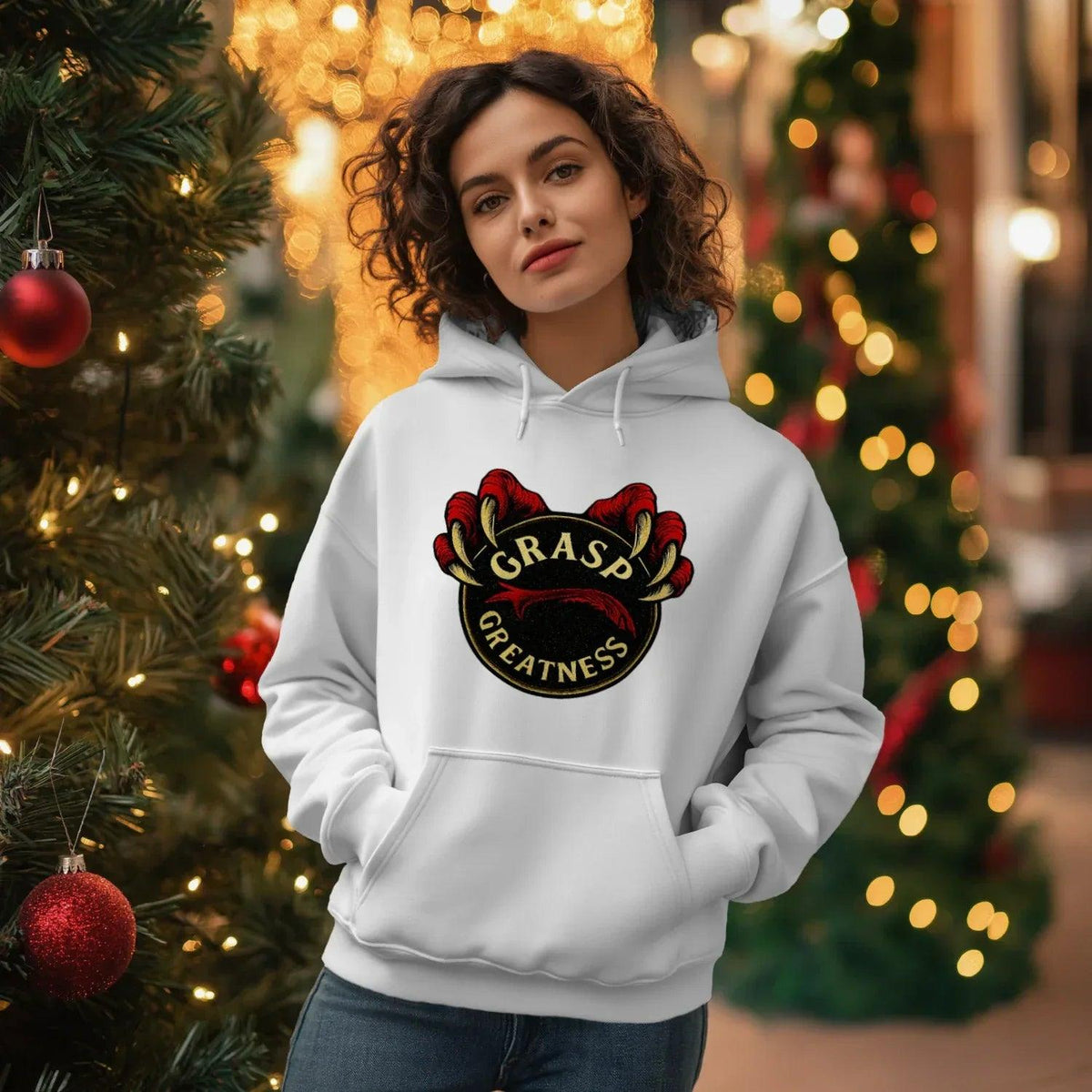 Welsh Dragon Hoodie - Grasp Greatness Unisex Streetwear - Celtic Wolfwear