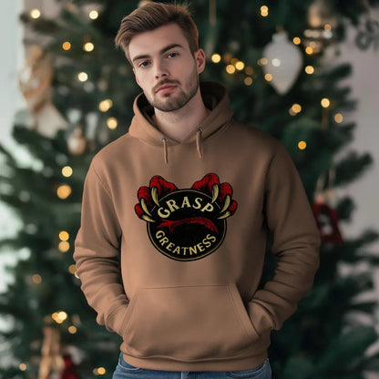 Welsh Dragon Hoodie - Grasp Greatness Unisex Streetwear - Celtic Wolfwear