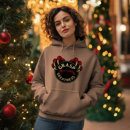 Welsh Dragon Hoodie - Grasp Greatness Unisex Streetwear - Celtic Wolfwear