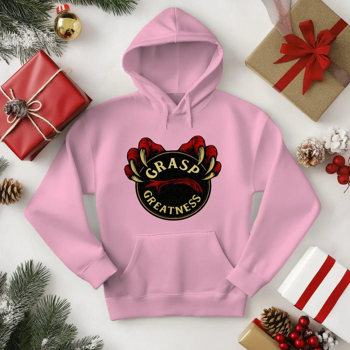Welsh Dragon Hoodie - Grasp Greatness Unisex Streetwear - Celtic Wolfwear