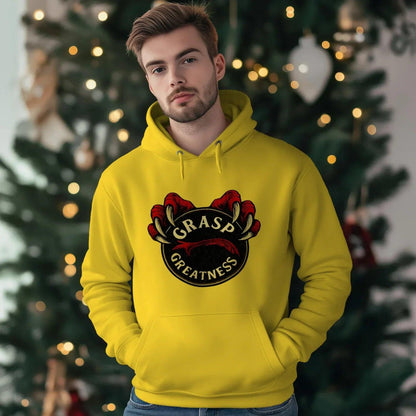 Welsh Dragon Hoodie - Grasp Greatness Unisex Streetwear - Celtic Wolfwear