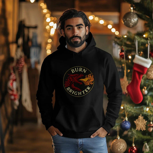 Welsh Dragon Hoodie - Logo, Terrace-Inspired Streetwear - Celtic Wolfwear