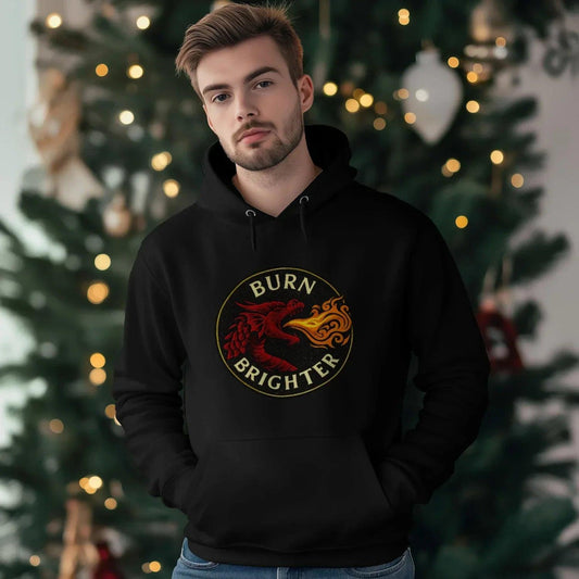 Welsh Dragon Hoodie - Logo, Terrace-Inspired Streetwear - Celtic Wolfwear