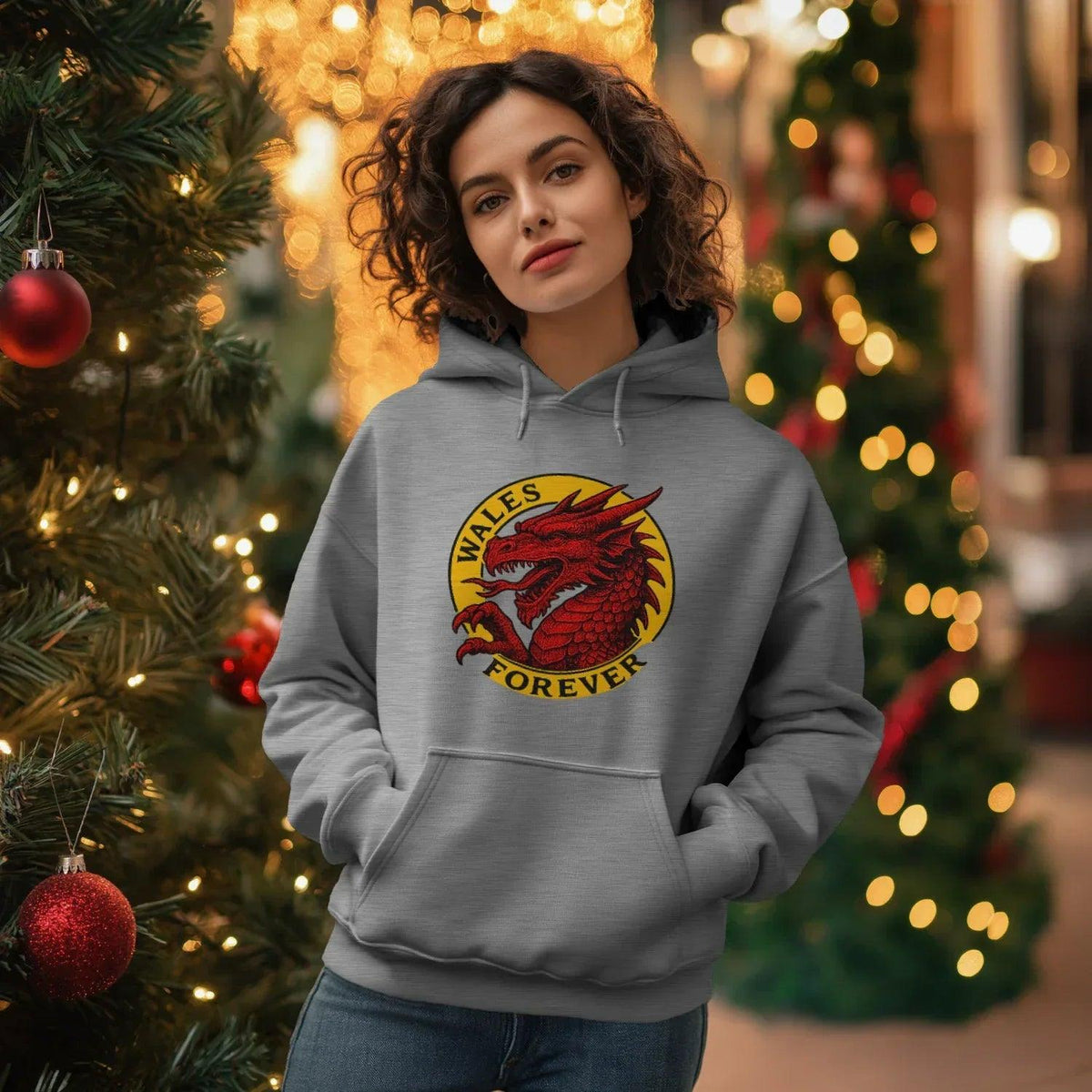 Welsh Dragon Hoodie - Red Heritage Edition 03, Unisex - Celtic Wolfwear