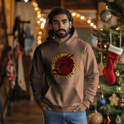 Welsh Dragon Hoodie - Red Heritage Edition 03, Unisex - Celtic Wolfwear