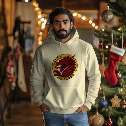 Welsh Dragon Hoodie - Red Heritage Edition 03, Unisex - Celtic Wolfwear