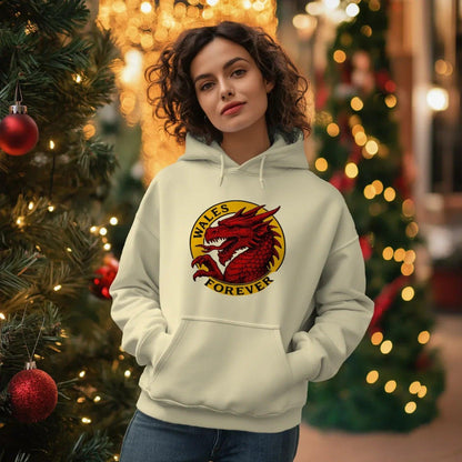 Welsh Dragon Hoodie - Red Heritage Edition 03, Unisex - Celtic Wolfwear