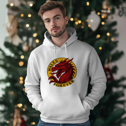 Welsh Dragon Hoodie - Red Heritage Edition 03, Unisex - Celtic Wolfwear