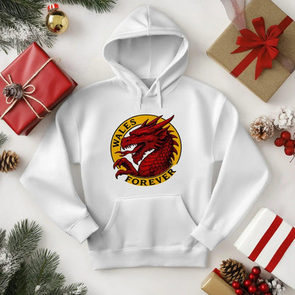 Welsh Dragon Hoodie - Red Heritage Edition 03, Unisex - Celtic Wolfwear