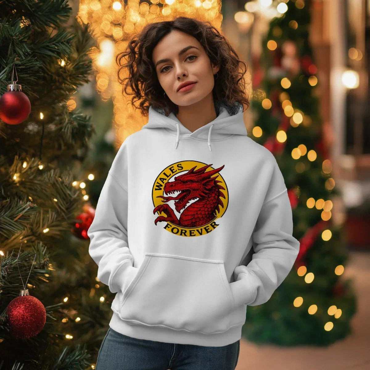 Welsh Dragon Hoodie - Red Heritage Edition 03, Unisex - Celtic Wolfwear