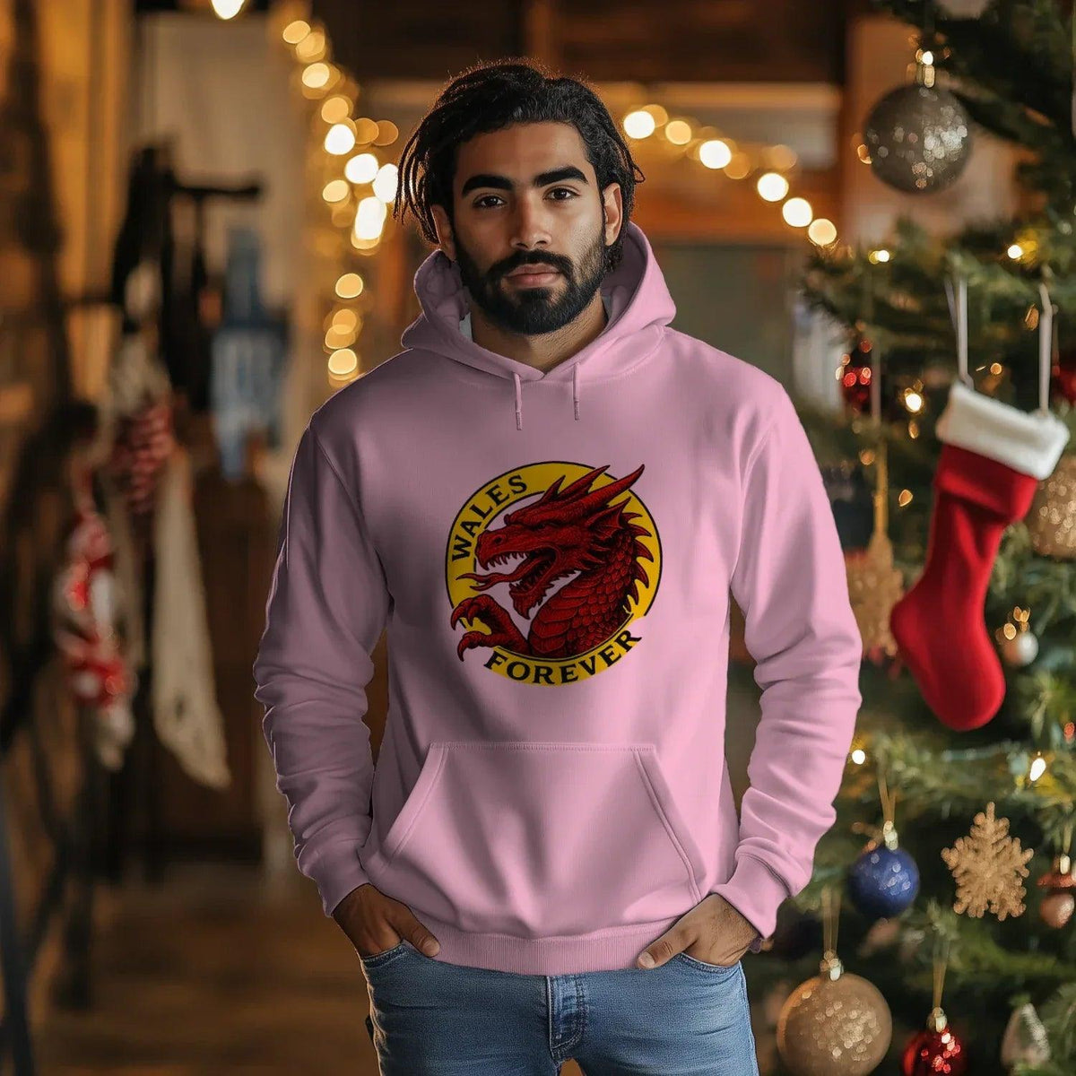 Welsh Dragon Hoodie - Red Heritage Edition 03, Unisex - Celtic Wolfwear