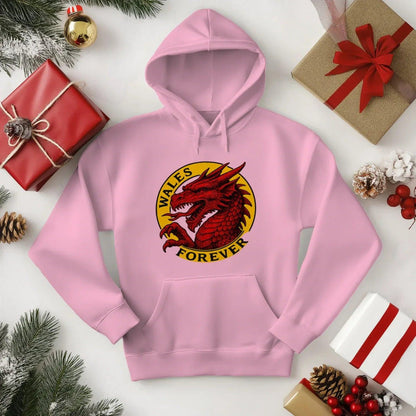 Welsh Dragon Hoodie - Red Heritage Edition 03, Unisex - Celtic Wolfwear