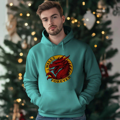 Welsh Dragon Hoodie - Red Heritage Edition 03, Unisex - Celtic Wolfwear