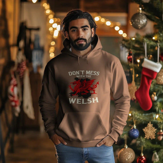 Welsh Dragon Hoodie - Red Pullovers Heritage Streetwear - Celtic Wolfwear