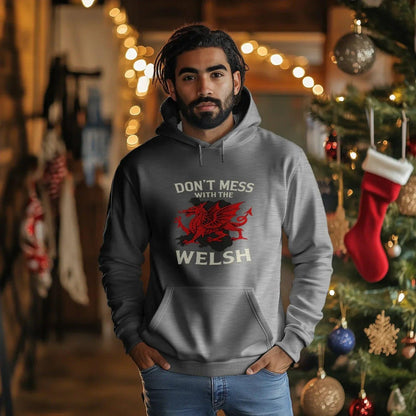 Welsh Dragon Hoodie - Red Pullovers Heritage Streetwear - Celtic Wolfwear