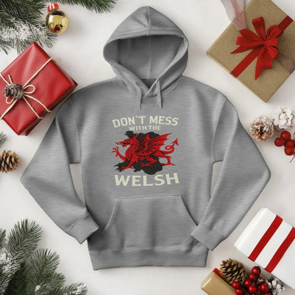 Welsh Dragon Hoodie - Red Pullovers Heritage Streetwear - Celtic Wolfwear