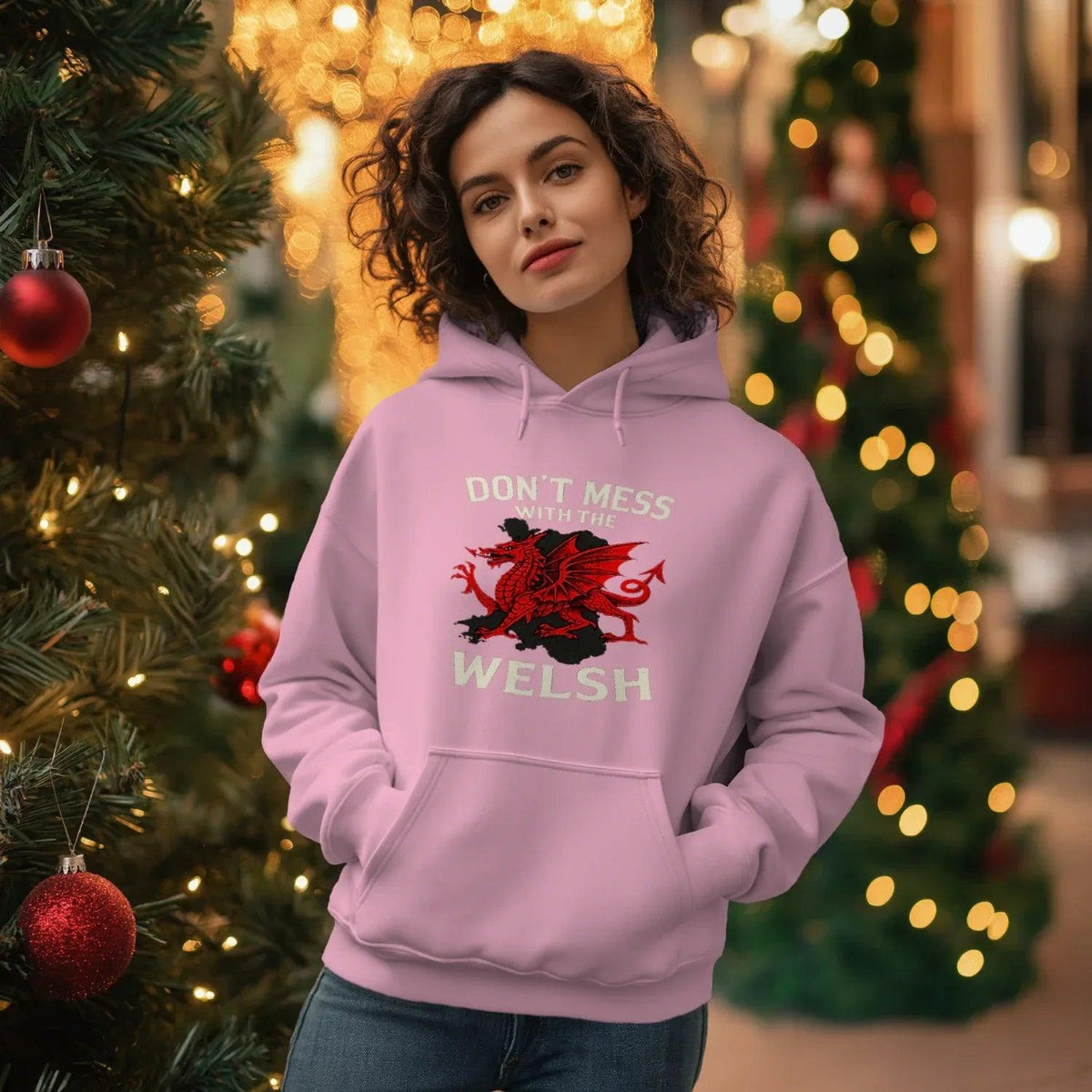 Welsh Dragon Hoodie - Red Pullovers Heritage Streetwear - Celtic Wolfwear