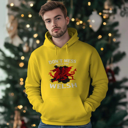 Welsh Dragon Hoodie - Red Pullovers Heritage Streetwear - Celtic Wolfwear