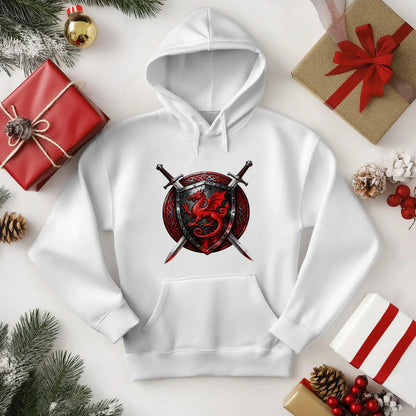 Welsh Dragon Hoodie - Warrior Combat Street, Unisex - Celtic Wolfwear