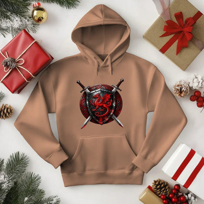 Welsh Dragon Hoodie - Warrior Combat Street, Unisex - Celtic Wolfwear