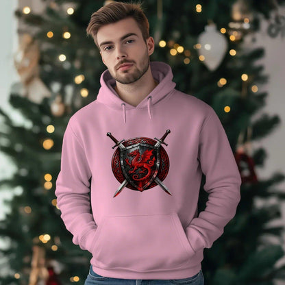 Welsh Dragon Hoodie - Warrior Combat Street, Unisex - Celtic Wolfwear